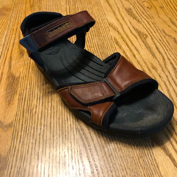 Men’s Timberland Leather Velcro Sandals - Size 9 - Picture 4 of 5